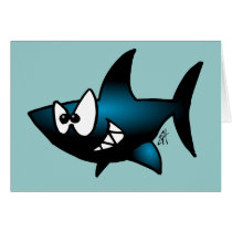 Smiling Shark Greeting Cards