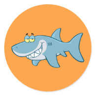 Smiling Shark Sticker