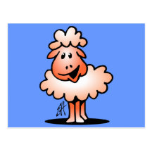Smiling Sheep Postcard