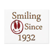 Smiling Since 1932 Postcard