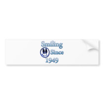 Smiling Since 1949 Bumper Sticker