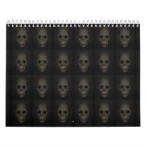 Smiling Skulls with eyes pattern Calendars