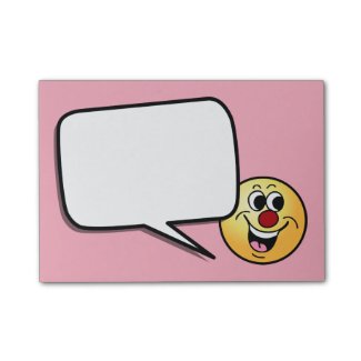 Smiling Smiley Face Grumpey Sticky Notes
