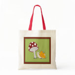 Smiling Snail by a Toadstool Tote Bag