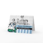 Smiling Snowflake Custom Christmas Photo Card