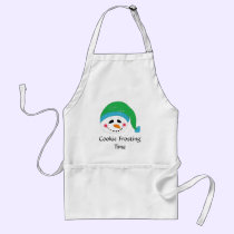 Smiling Snowman Cookie Frosting Time aprons