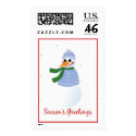 Smiling Snowman postage
