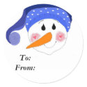 Smiling Snowman stickers