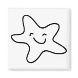 Smiling Starfish Clipart Refrigerator Magnets