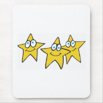 Smiling Stars mousepads by holidayme Smiling Stars mousepads