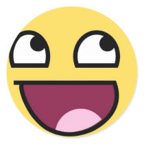 Smiling Stick stickers by Zakkeh Smiling Stick stickers