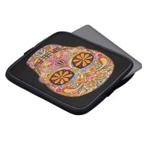 Smiling Sugar Skull Laptop Sleeve