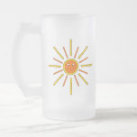 Smiling Summer Sun. Yellow and Orange. Mugs