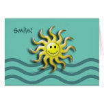 Smiling Sun Summer Solstice Party Invitation Card