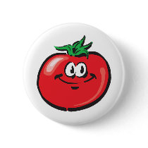 smiling tomato face buttons
