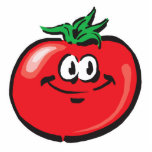 smiling tomato face cut out