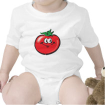 smiling tomato face t-shirts