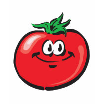 smiling tomato face t-shirts