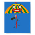 Smiling Umbrella™ #3 with Cymbols posters