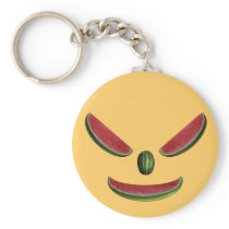 Smiling Watermelon Face Key Chain