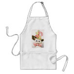Smiling White Cat With Hat aprons