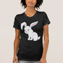 Smiling White Rabbit Tee Shirts