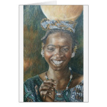 Smiling Woman with Calabash cards