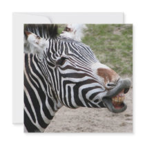 Smiling Zebra Invitations