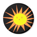 Smilling Sun magnet by Jeanniec Smilling Sun magnet