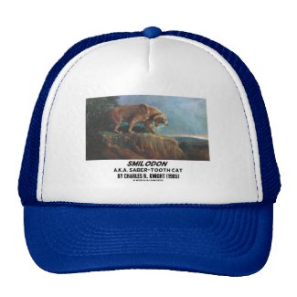 Smilodon (A.K.A. Saber-Tooth Cat) Knight (1905) Mesh Hats