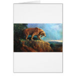 smilodon greeting card
