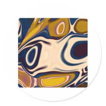 Smily Winky Gabriel by Navin Round Sticker