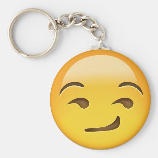 Smirking Face Emoji Keychains