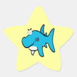 smirking shark cartoon stickers