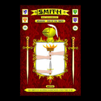SMITH FAMILY COAT OF ARMS CREST AND SHIELD posters