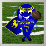 Smithfield Knights Middle School Football Poster