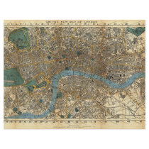 Smith's new map of London 1860 Flyer