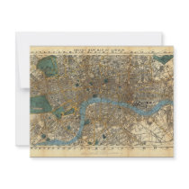Smith's new map of London 1860 Invite