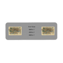 Smith's new map of London 1860 Custom Return Address Label