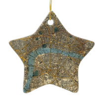 Smith's new map of London 1860 Christmas Tree Ornament