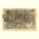Smith's new map of London 1860 posters