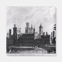 Smithsonian Institution from the South West Fridge Magnet
