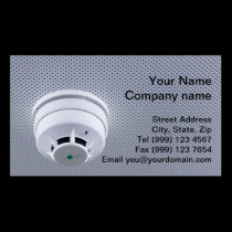 Smoke Alarm Business Card business cards
