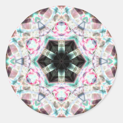 Smoke Art Round Sticker