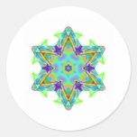 Smoke Art Round Stickers