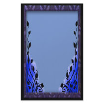 smoke blue stationery paper