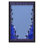 smoke blue stationery paper
