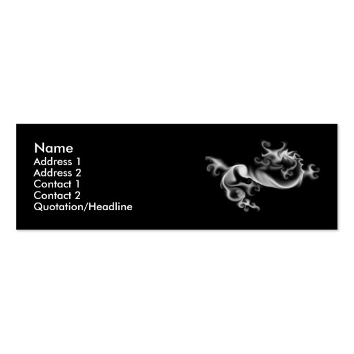 Smoke Dragon Business Card Templates (front side)