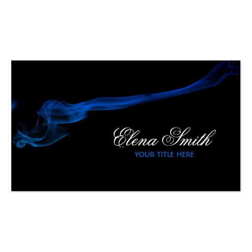 Smoke Effect Business Card (front side)