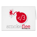 Smoke Flee Materia Magica Greeting Card